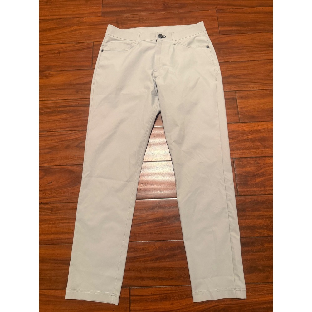 Public Rec Workday Pants Mens 30x30 Light Gray Technical 5-Pocket Chino Trousers